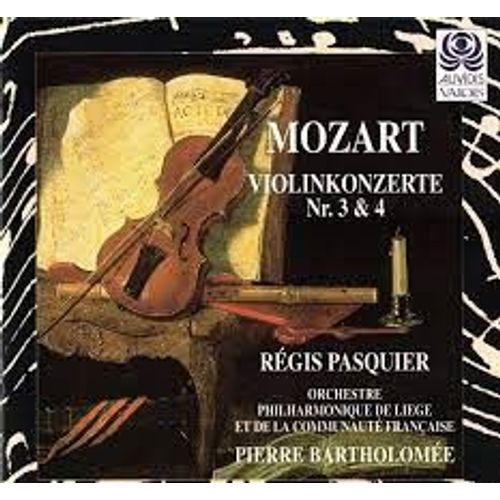 Wolfgang Amadeus Mozart (1756-1791)  Concerto Pour Violon Et Orchestre N3 En Sol Majeur K 216 N4 En R Majeur K 218 Par Rgis Pasquier Violon Orchestre Philharmonique De Lige Dir Pierre Bartholome - Wolfgang Amadeus Mozart : Concerto Pour Violon Et Orchestre N3 En Sol Majeur K 216 N4 En R Majeur K 218 Par Rgis Pasquier Violon Orchestre De La Communaut Franaise Dir Pierre Bartholome