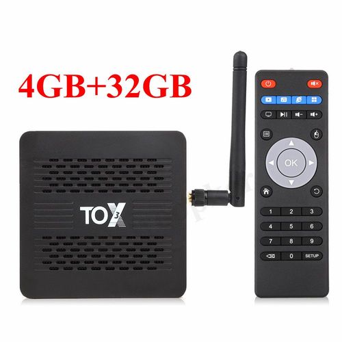 Woopker TOX3 TV BOX Amlogic S905X4 TVBox Android 11 4GB/32GB 2T2R 2.4G/5G Wifi 1000M Support Bluetooth AV1 4K dcodeur - Type 4G32G TOX3