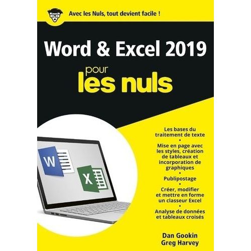 Word Et Excel Pour Les Nuls    Format Beau livre 