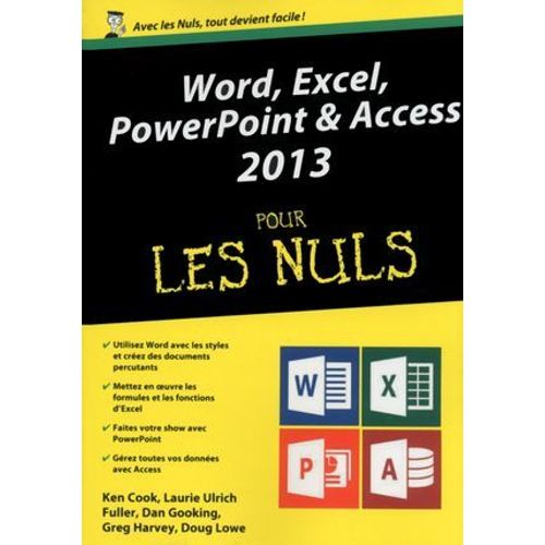 Word, Excel, Powerpoint & Access 2013 Mgapoche Pour Les Nuls  