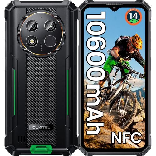 Wp28E Tlphone Portable Incassable Android 14, 10600Mah Smartphone Incassable, 16Go Ram+64Go Rom/1To, cran 6.52