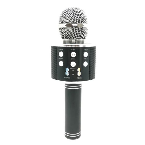 Microphone sans Fil Micro Bluetooth WS-858 à Main de Condensateur avec  Haut-Parleur