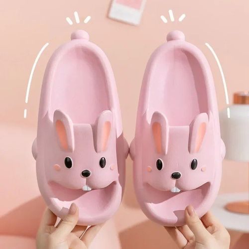 Wtempo-Tongs De Plage  Semelle Souple Brleur Pour Femmes,Pantoufles De Lapin Mignonnes,Sandales  Plateforme Optique,Pantoufles D'intrieur Coordonnantes Pour Couples,t
