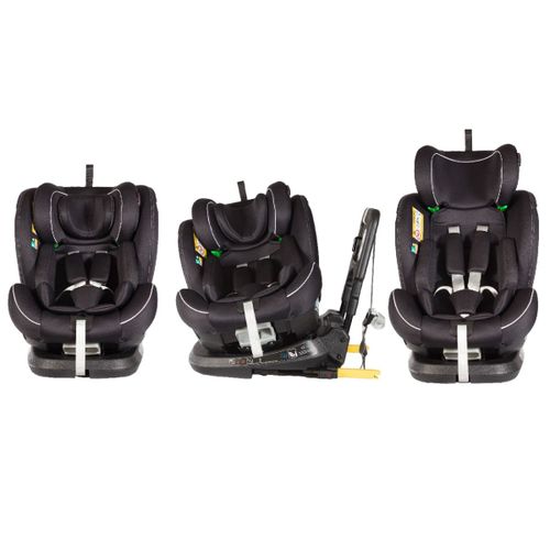X Adventure Sige Auto Revolution Isofix & Isize Groupe 0+/1/2/3 (0-36 Kg) Pivotant 360 - Noir