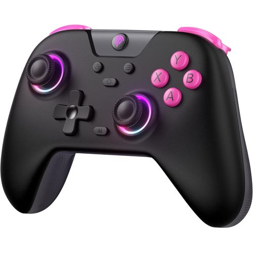 X05 Manettes Pc Sans Fil Rechargeable Avec Rgb/Vibration/Hall Joystick/Hall Trigger, Manette Pc Bluetooth Pour Gamer/Switch/Mobile/Android/Ios/Android Tv Box, 750 Mah, Noir
