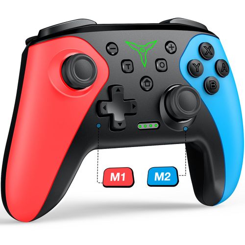 X107-Ae-Fm - Manette De Jeu Sans Fil Pour Nintendo Switch, Console Oled Pro Avec Batterie Rechargeable De 600mah, Fonction Turbo Programmable