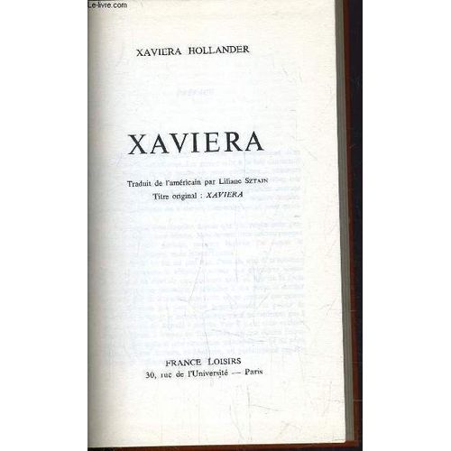 Xaviera.   de xaviera hollander