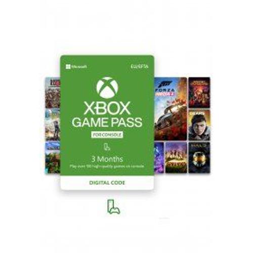 Xbox Game Pass Console - 3 Mois - Jeu En Tlchargement