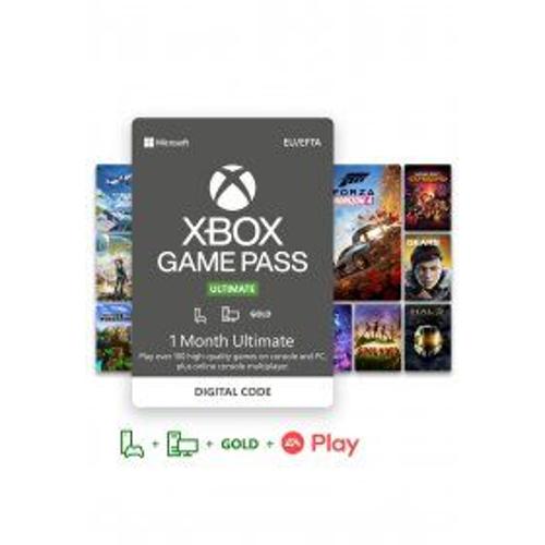 Xbox Game Pass Ultimate Abonnement 1 Mois Jeu En Téléchargement