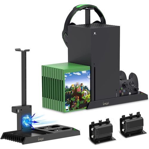 Xbox Séries X Ventilateur De Refroidissement Support Vertical Compatible, Dual Controller