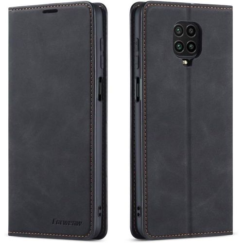 Xiaomi Coques Xiaomi Redmi Note 9s/Note 9 Pro/Note 9 Pro Max Dream Series Oil Edge tui  Rabat Horizontal En Cuir Avec Support Et Emplacements Cartes Et Portefeuille Et Cadre Photo Noir