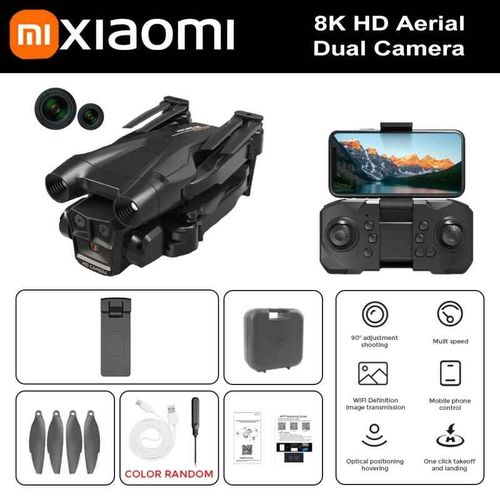 Xiaomi-Drone Arien Professionnel Avec Triple Camra Hd Grand Angle,Hlicoptre Rc Pliable,Wifi,Fpv,Jouet De Maintien Recommand,Figurine Pro,4k - Type M4-Dc-Black