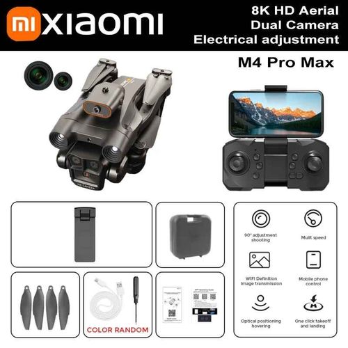Xiaomi-Drone Arien Professionnel Avec Triple Camra Hd Grand Angle,Hlicoptre Rc Pliable,Wifi,Fpv,Jouet De Maintien Recommand,Figurine Pro,4k - Type M4 Pro Max-Dc