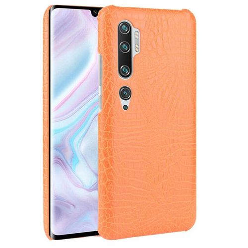 Xiaomi Mi Note 10 tui Pour Classique lgant Anti raflure Mode Classique D'alligator Compatibilit Housse De Protection - Couleur Orange