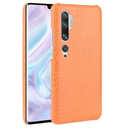 Xiaomi Mi Note 10 tui Pour Classique lgant Compatibilit Mode Classique D'alligator Anti raflure Housse De Protection - Couleur Orange