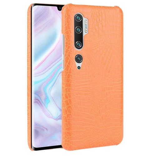 Xiaomi Mi Note 10 tui Pour Classique lgant Housse De Protection Compatibilit Mode Classique D'alligator Anti raflure - Couleur Orange