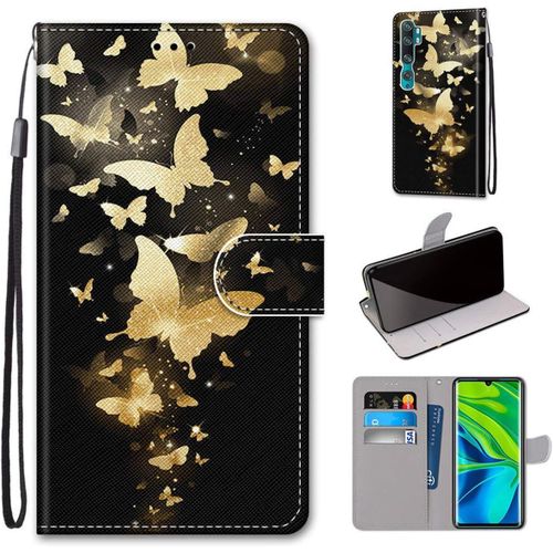 Xiaomi Mi Note 10/Mi Note 10 Pro Coque Mi Cc9 Pro Coque Modle 17 Etui  Rabat En Cuir Pu Portefeuille Housse Avec Fonction De Support Pour Xiaomi Mi Note 10/Mi Note 10 Pro/Mi Cc9 Pro