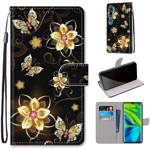 Xiaomi Mi Note 10/Mi Note 10 Pro Coque Mi Cc9 Pro Coque Modle 20 Etui  Rabat En Cuir Pu Portefeuille Housse Avec Fonction De Support Pour Xiaomi Mi Note 10/Mi Note 10 Pro/Mi Cc9 Pro