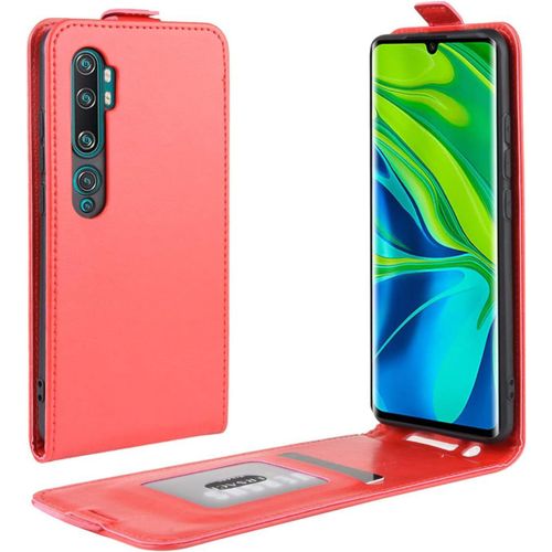 Xiaomi Mi Note 10/Mi Note 10 Pro Coque Mi Cc9 Pro Coque Rouge Mince Flip Etui En Cuir Pu Housse Coque Avec Fente Pour Carte Pour Xiaomi Mi Note 10/Mi Note 10 Pro/Mi Cc9 Pro 6.47