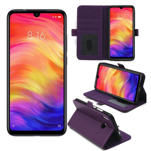 Xiaomi Redmi Note 7 / Note 7 Pro Etui Rouge Protection Portefeuille  Rabat Avec Porte Cartes - Housse Redmi Note 7 Folio Coque Silicone Antichoc Smartphone 2019 - Accessoires Pochette Case