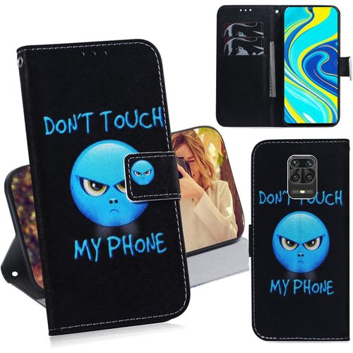 Xiaomi Redmi Note 9s/Note 9 Pro/Note 9 Pro Max Coque Pu Cuir Flip Housse tui Cover Case Wallet Portefeuille Supporter Avec Porte-Cartes Pour Xiaomi Redmi Note 9s - Don't Touch