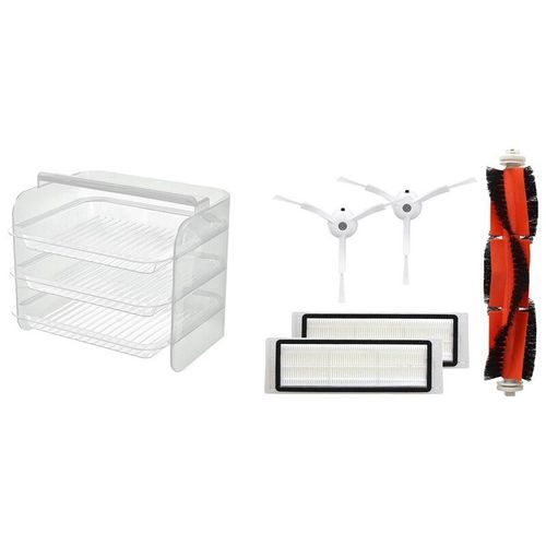 Xiaomi Roborock 1 S S50 S51 S52 S55, filtre HEPA, brosse latrale, brosse principale avec prparation, plateau rouge en filet cratif