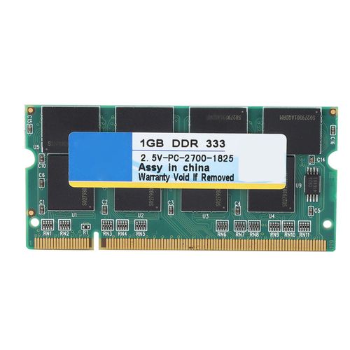Xiede 1G 333 MHz RAM pour ordinateur portable DDR PC-2700 compatibilité complète pour Intel/AMD