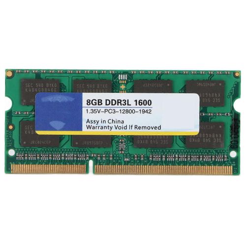 Xiede DDR3L RAM Portable Rsistance  lusure Anti Corrosion Dissipation Thermique Ordinateur Portable RAM1600Mhz 8GB