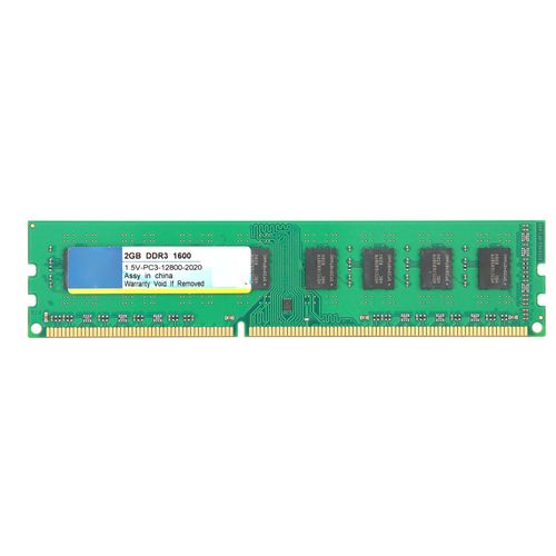 Xiede Module de barre de mémoire pour ordinateur de bureau DDR3 2 Go 1600 MHz PC3-12800 1,5 V pour AMD 3e génération