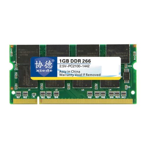 Xiede Ordinateur portable Module de Mmoire Ddr 266 1GB Pc-2100 Ddr1 200Pin Dimm, 266Mhz X009