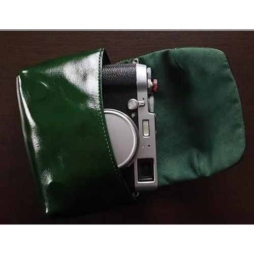 Xl  Bote De Sac En Cuir Vritable, tui De Poche Pour Appareil Photo Fujifilm X100v X100f X100t X100s X100vi Xe4 Xe3 Xe2 Xa7 Xa5 Xa3 Sans Miroir-Leather Vert