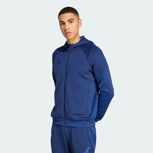 Veste  Capuche Entirement Zippe Tiro 25 Adidas - Team Navy Blue 2 - Xs