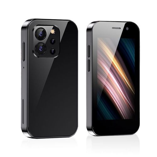 XS15 PRO 4G petit smartphone 3,0 pouces Android 9.0 Quad-core RAM 2Go ROM 16Go 2000mAh Face ID Double SIM Noir