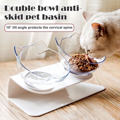 Xui Bols Chat Double Nourriture Avec Support Bols D'alimentation Pour Animaux De Compagnie, Bols Pour Chiens cologiques Distributeur D'eau J2y