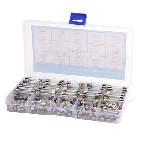 Xyong Assortiment De 250 Fusibles En Verre 6 X 30/5 X 20 Mm, Resistants A La Chaleur Et A La Flamme, 1-20 A, 250 V