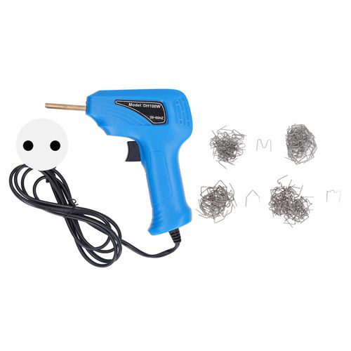 Xyong Chalumeau De Soudage Plastique Avec Agrafe, Robuste Et Pratique, Kit De Pistolet De Soudage Plastique Pour Reparation De Pare-Chocs, Prise Ue 200-240 V, Bleu