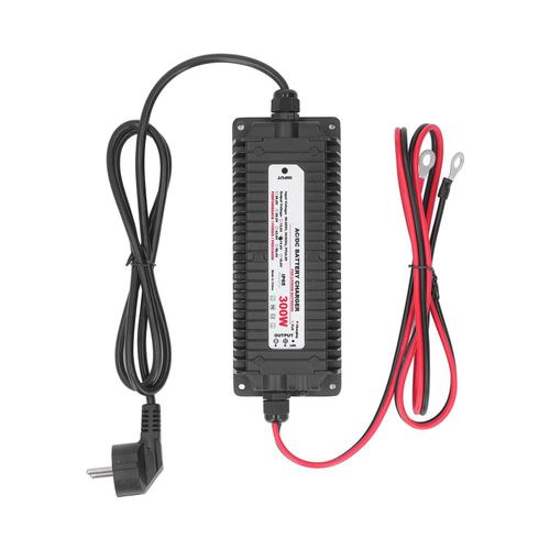 XYONG Chargeur de batterie lithium fer phosphate, etanche IP65, affichage LED, entree 90-265 V CA, prise UE