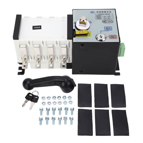 Xyong Commutateur De Transfert Automatique A Double Alimentation, 4 Poles, 100 A, Commutateur De Commutation D'isolement Intelligent Pour Groupe Electrogene, Ac 400 V