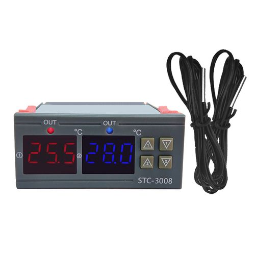 Xyong Controleur De Temperature A Affichage Numerique, Micro-Ordinateur Intelligent, Double Commande, Interrupteur Electronique Reglable, 110-220 V
