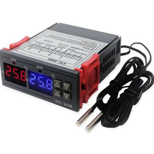 Xyong Controleur De Temperature A Affichage Numerique, Micro-Ordinateur Intelligent, Double Commande, Interrupteur Electronique Reglable, 12 V