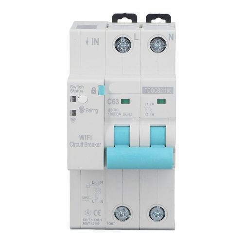 Xyong Disjoncteur Wi-Fi 2p 63a, Telecommande, Interrupteur Intelligent Sans Fil Avec Mesure 145-295 V