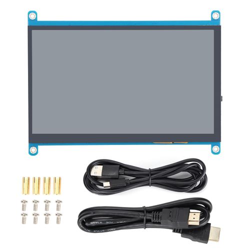 XYONG Ecran retroeclaire 7 pouces pour Raspberry Pi DriveFree, accessoires informatiques 1024  600 (version tactile TN)