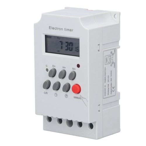 Xyong Interrupteur De Minuterie Electronique, Micro-Ordinateur Lcd Sur Rail Din, Controleur Electronique Intelligent Kg316tii (Dc 12 V)