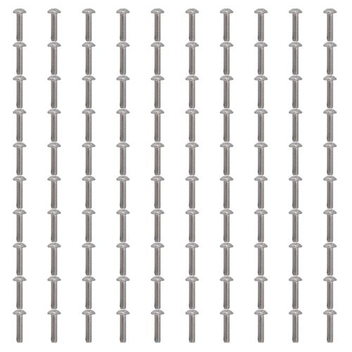 Xyong Lot De 100 Vis A Tete Cylindrique A Six Pans Creux M4 En Acier Galvanise Pour Precision Machinery Industries2802-0004-0016
