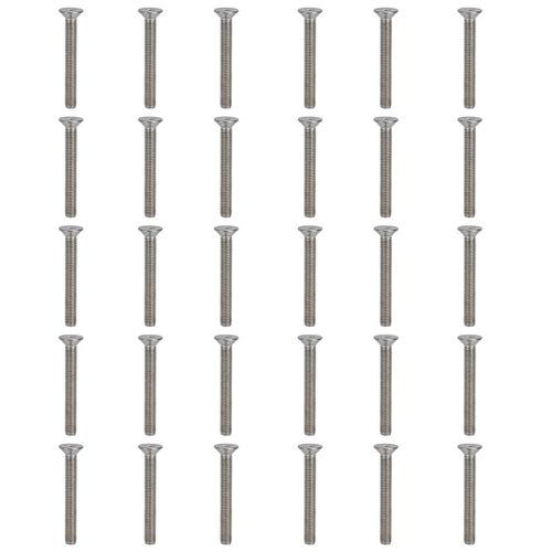 Xyong Lot De 30 Vis A Six Pans Creux M10, 10 Mm, En Acier Inoxydable A2, A Tete Fraisee, Pour Fixations Industrielles (M10 X 90 Mm).