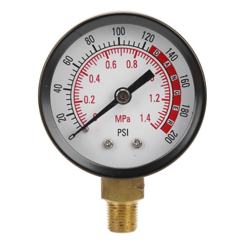 Xyong Manometre Radial Y50 A Cadran Circulaire Pour Air, Huile, Eau, 1/8 Po Npt, 0-1,4 Mpa, 0-200 Psi