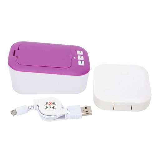 Xyong Micro-Nettoyeur A Ultrasons En Acier Inoxydable Pour Lentilles De Contact Mk-180 48 Khz Violet