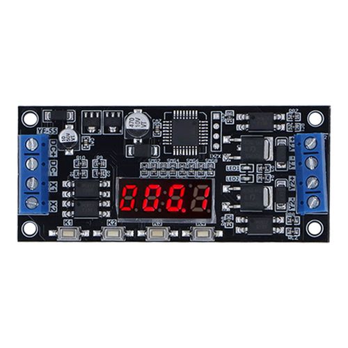 Xyong Module De Minuterie Declencheur 2 Voies Multifonctionnel Noir, Interrupteur De Temporisation Reglable Dc7-30 V