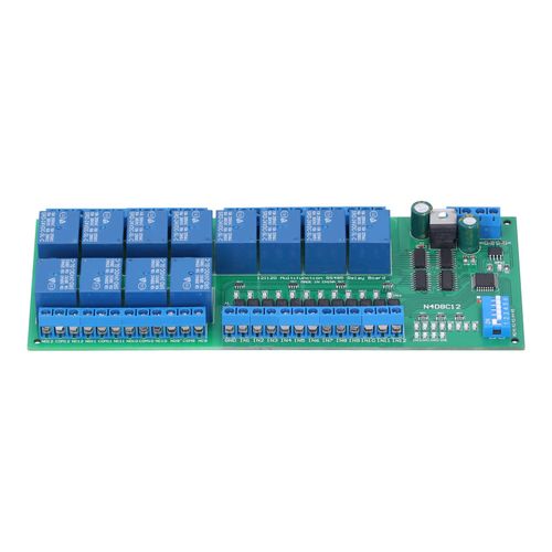 Xyong Module Relais 12 Entrees 12 Sorties, Composant Electronique Sans Coque, Carte Rs485 N4d8c12 24 V