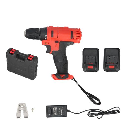 Xyong Perceuse Sans Fil, Perceuse Electrique Portable Rechargeable, Batterie Au Lithium, Kit De Tournevis 100-240 V, Prise Ue, 2 Vitesses, Tz-03